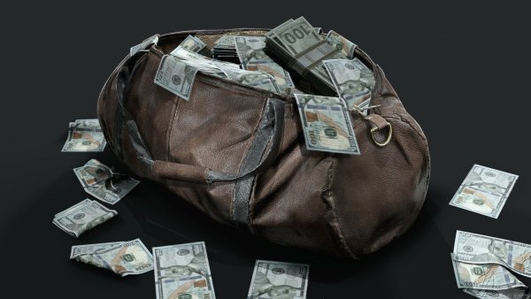 Деньги в рамке