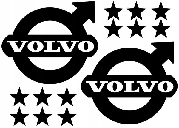 Наклейки логотипы Вольво