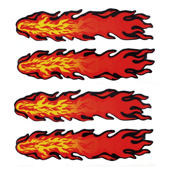 Наклейки на авто пламя