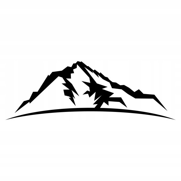 Наклейка горы на автомобиль