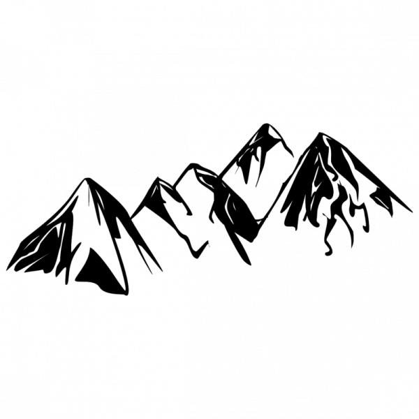 В горах (с наклейками)