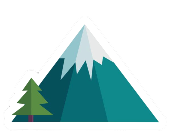В горах (с наклейками)
