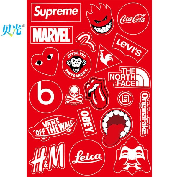 Наклейки брендов