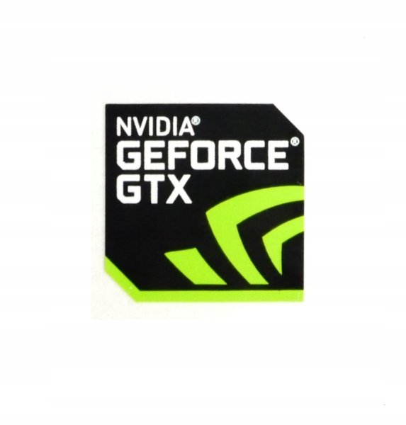 Наклейка GEFORCE GTX