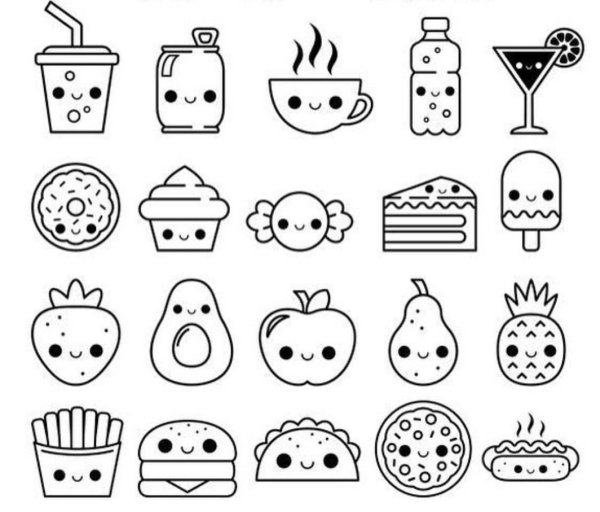 Наклейки черно белые маленькие