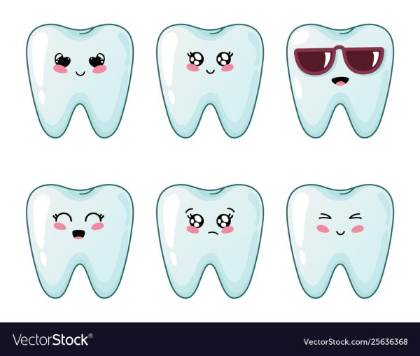 Наклейки зубики