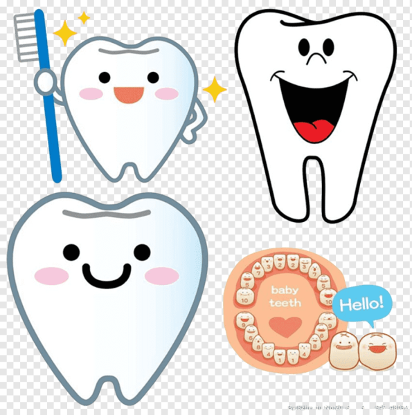 Наклейки зубики