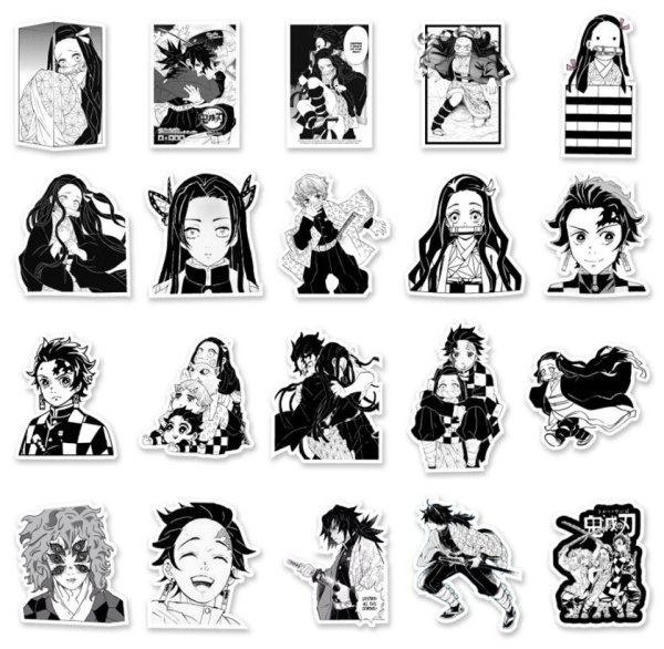 Наклейки клинок рассекающий демонов распечатать