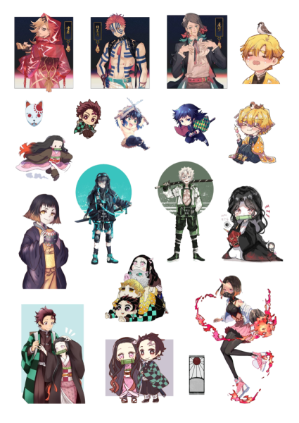 Стикеры по клинок рассекающий демонов