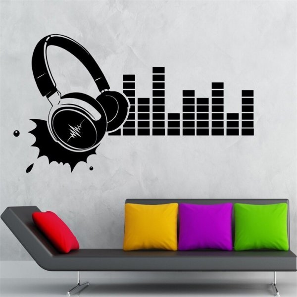 Наклейка наушники