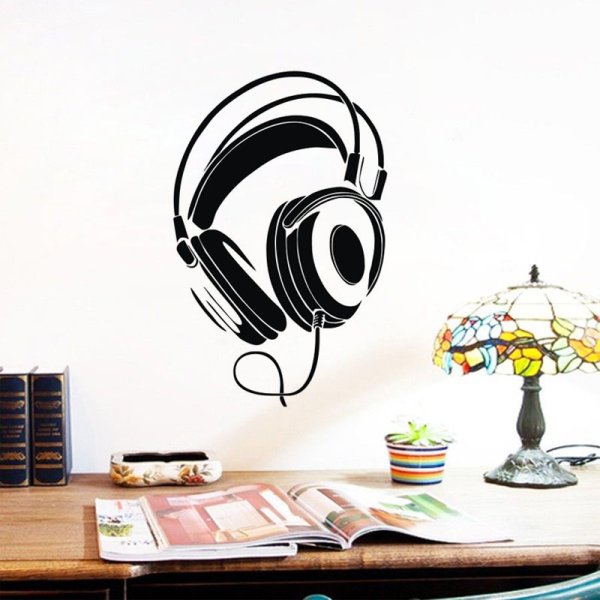 Декор стен наушники