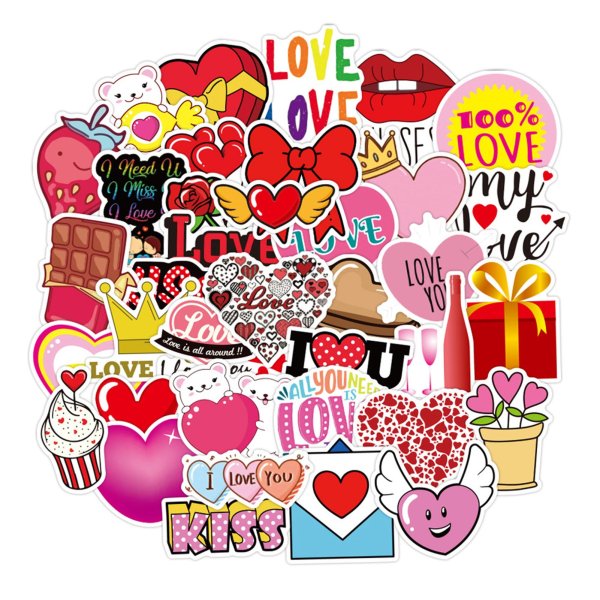 Наклейки любовь