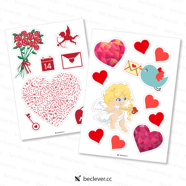 Стикеры на 14 февраля