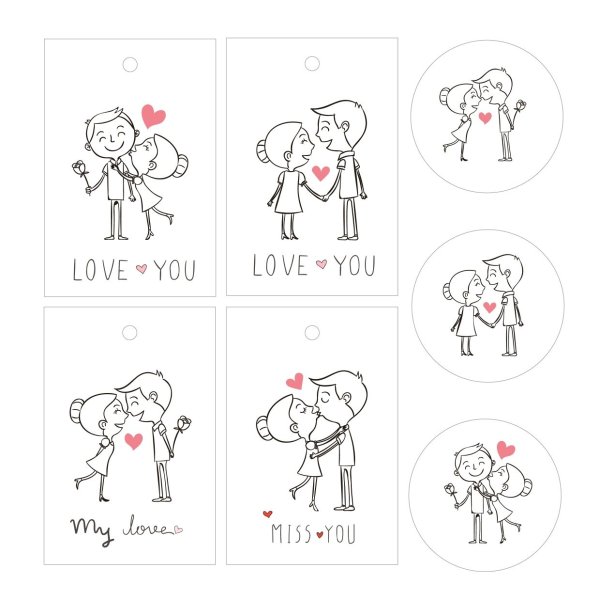 Наклейки - букеты