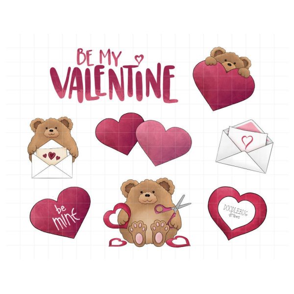 Наклейки на день Святого Валентина