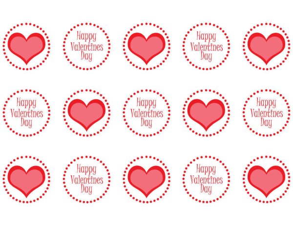 Наклейки на подарки к 14 февраля