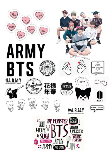 Наклейка БТС АРМИ