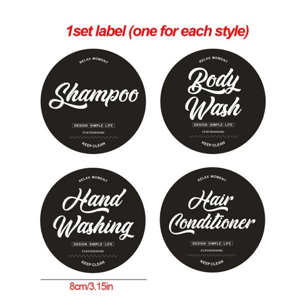 Наклейки для дозаторов для ванной