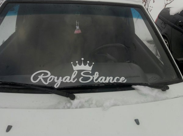 Наклейка бункер контроль на ВАЗ 2114