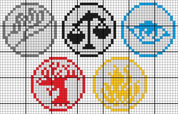 Рисунки по клеточкам Стикеры