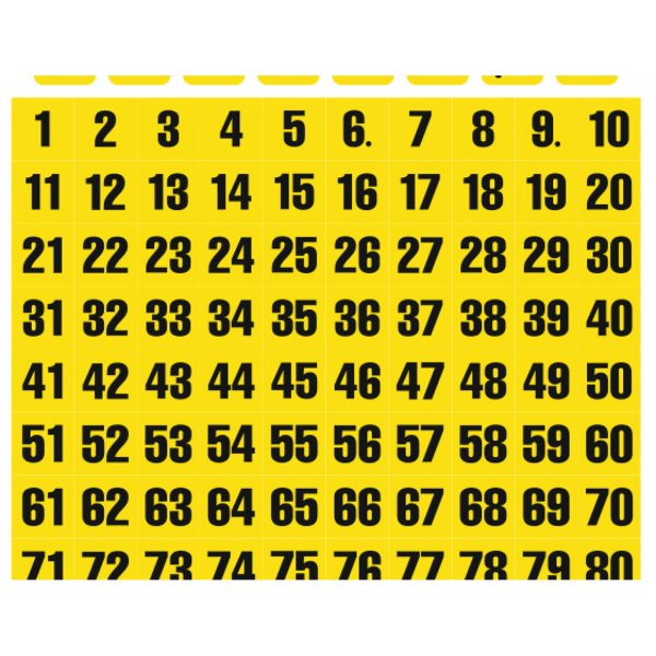 Цифры наклейки для маркировки (50 фото)