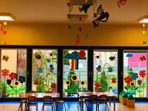 Окна на лето в детском саду