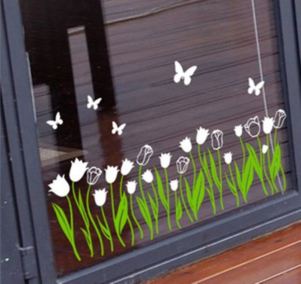 Весеннее украшение окон