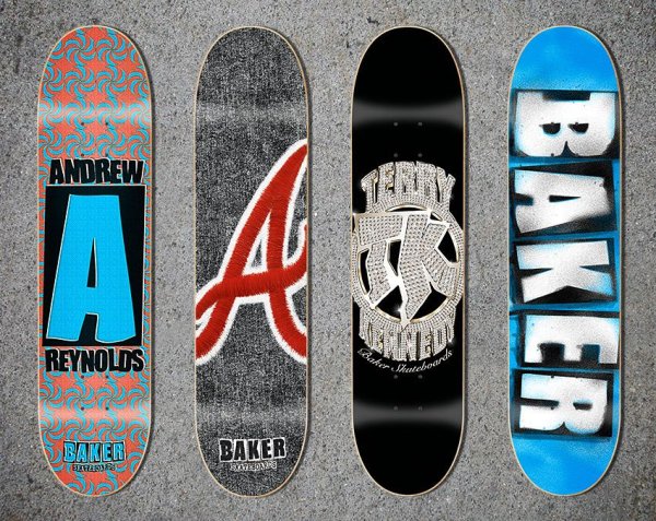 Скейтборды разукрашенные