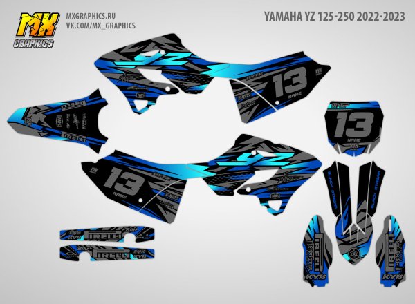 Yamaha yz250f наклейки