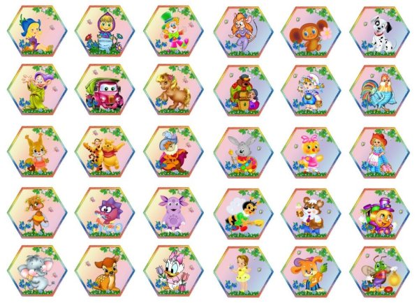 Маркировка на 30 детей на шкафчики