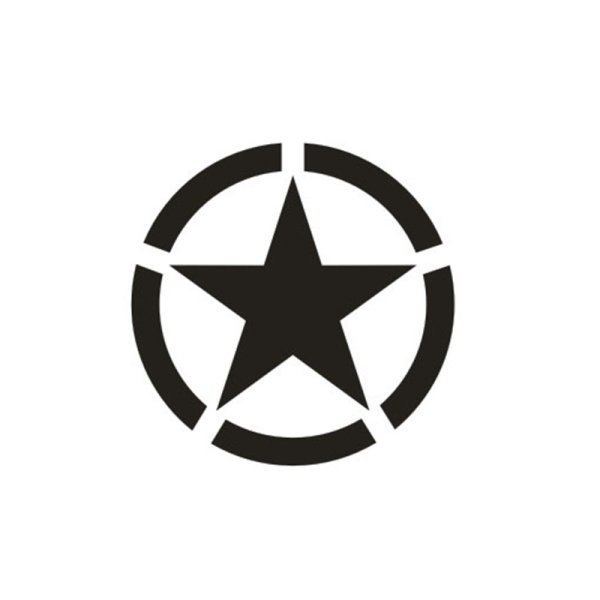 Наклейка звезда на авто