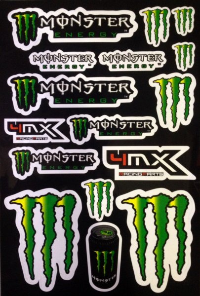 Monster Energy наклейки