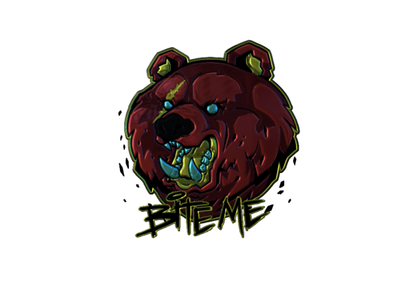 Укуси меня наклейка CS go