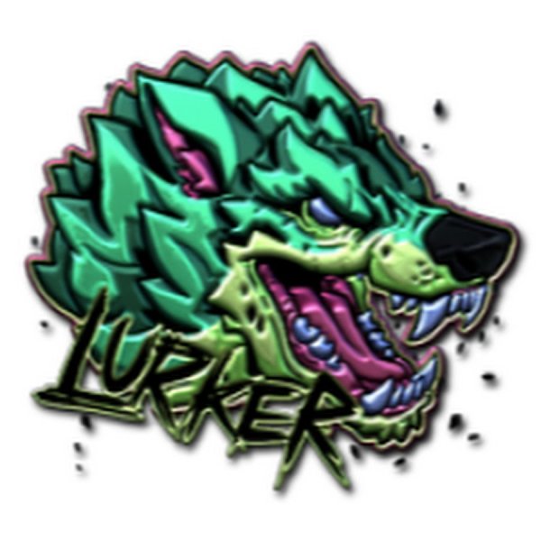 Наклейка охотник КС го lurker