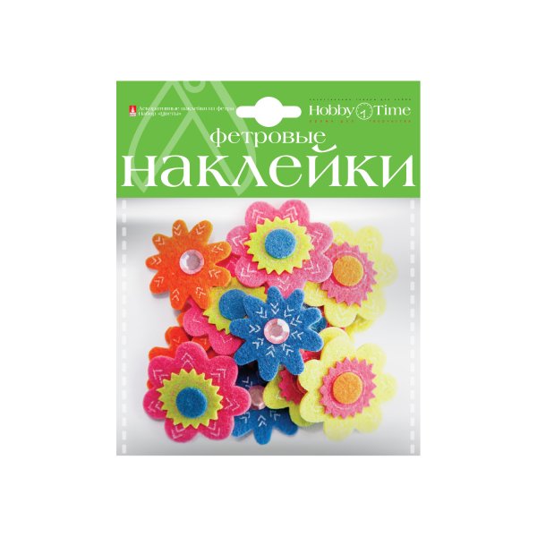 Декоративные наклейки фетр цветы