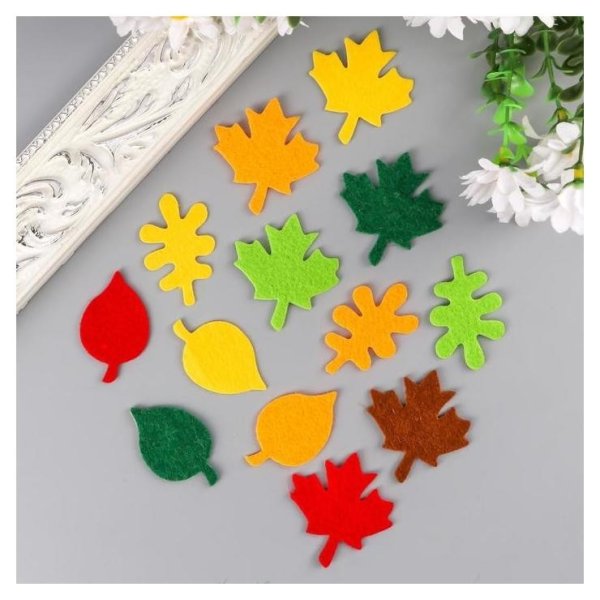 Листики из фетра