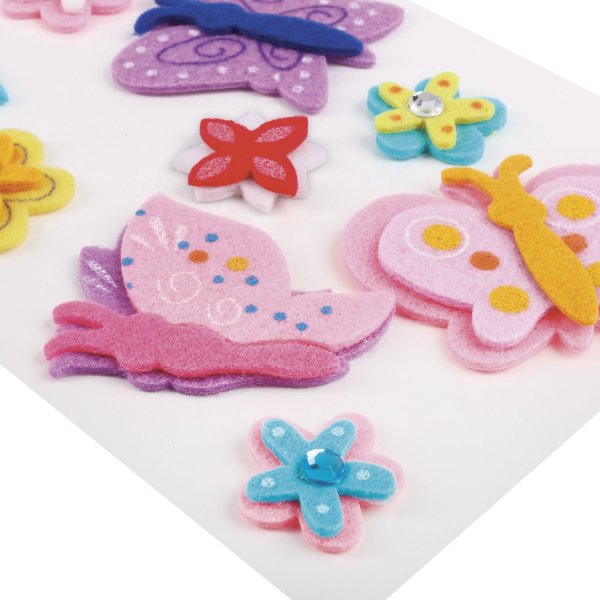 Наклейки из фетра, "цветочки"