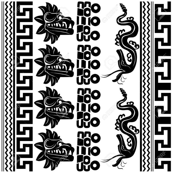 Ацтеки орнамент вектор