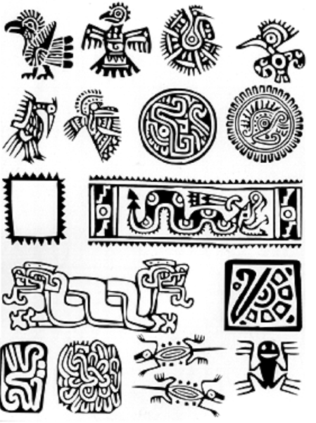 Ацтекское искусство символы индейские