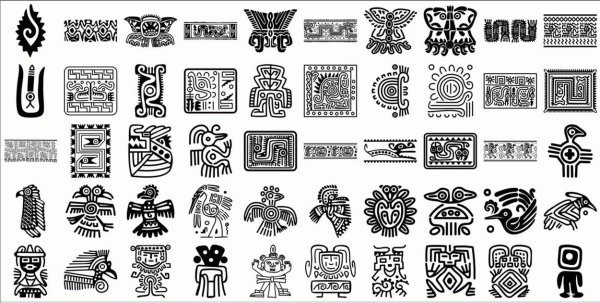 Ацтекское искусство символы индейские