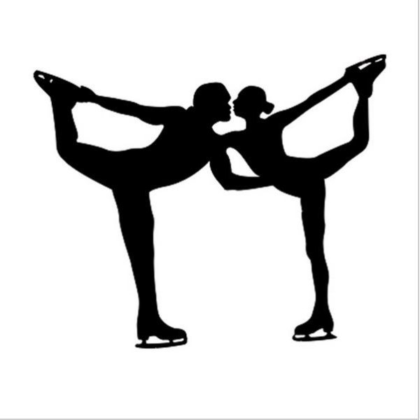 Фигурное катание черно белое