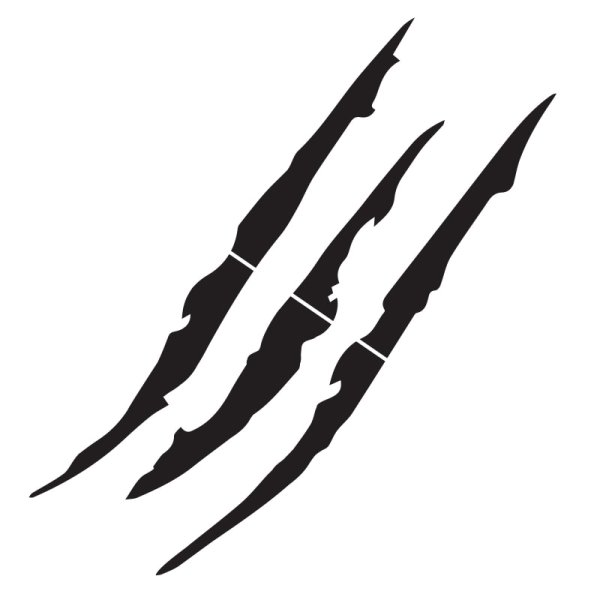 Наклейка когти на фару