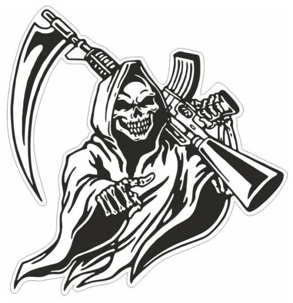 Гаражная смерть наклейка