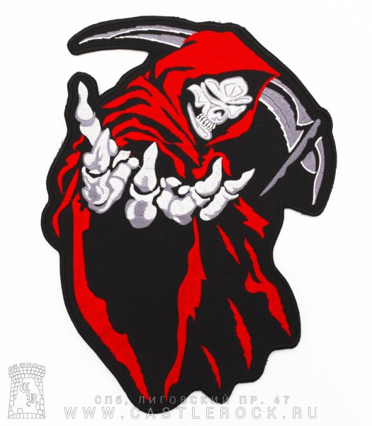 Наклейка смерть с косой