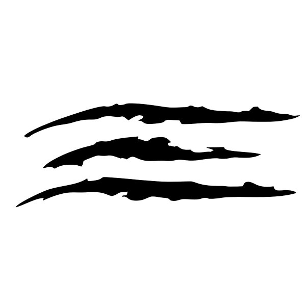 Наклейка след от когтей