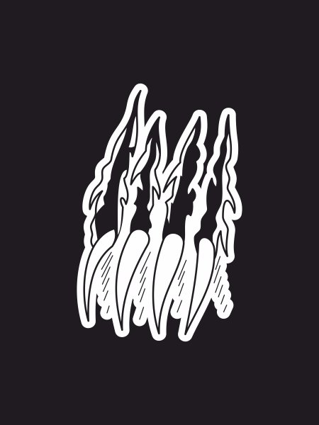 Наклейка царапина на авто