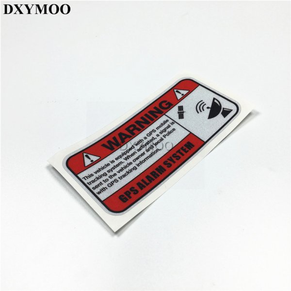 Наклейка предупреждение на мотоцикл