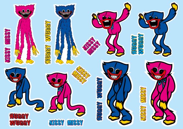 Раскраска пони Плейтайм Хаги ваги игра