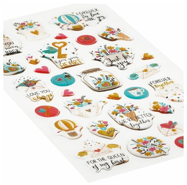 Наклейки объёмные