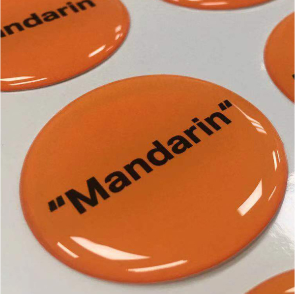 Эпоксидная наклейка прозрачная